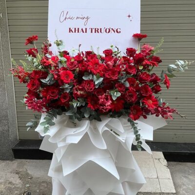 Kệ Hoa Khai Trương - Hồng Phát
